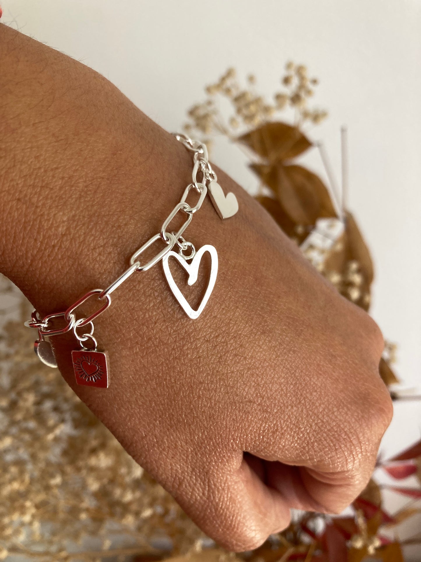 PULSERA 4 CORAZONES