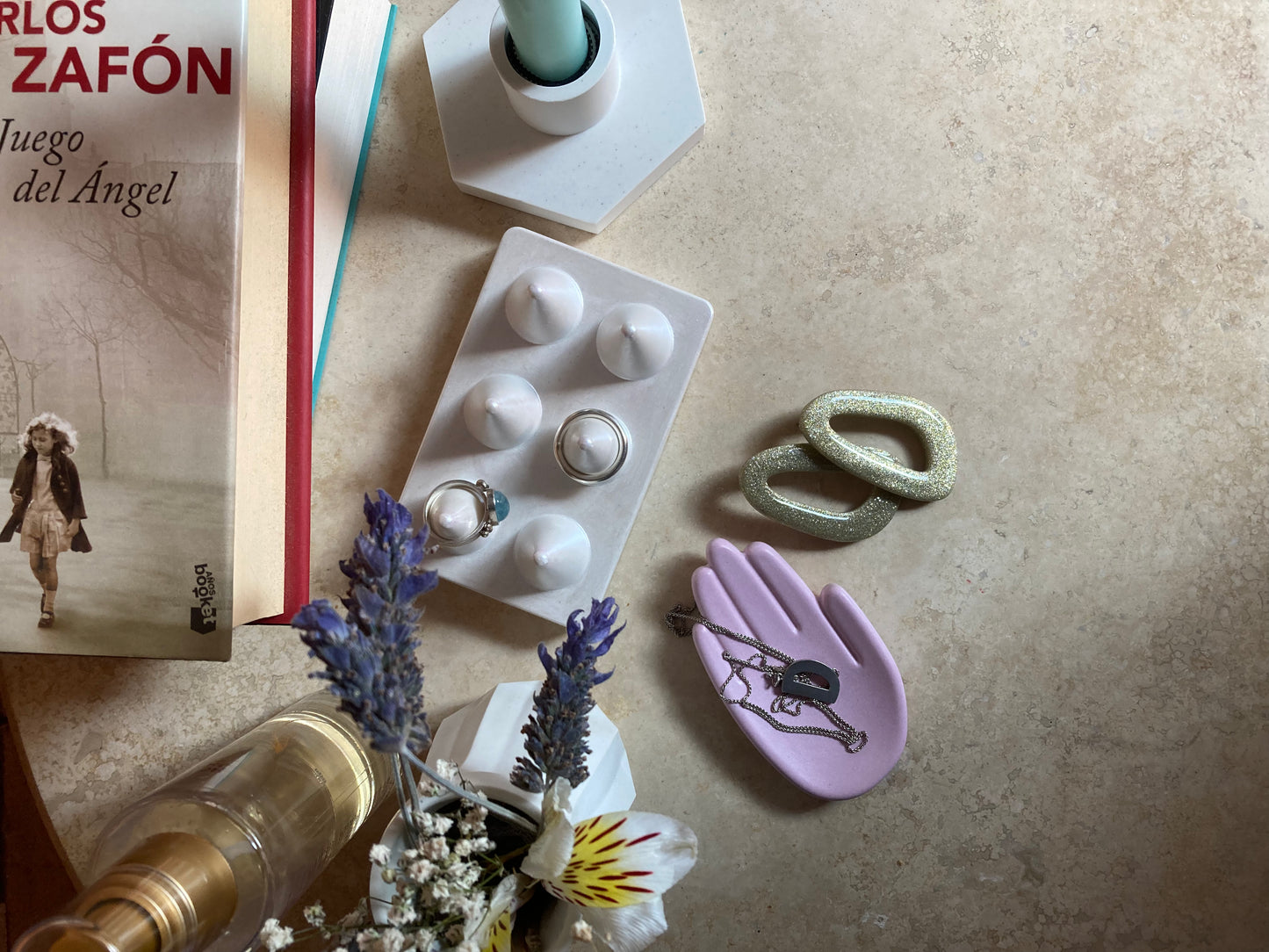 Rectángulo porta anillos