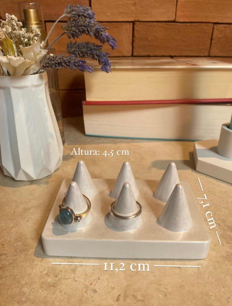 Rectángulo porta anillos