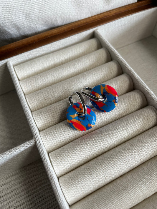 ARGOLLAS ANA + CHARM AZUL MIX