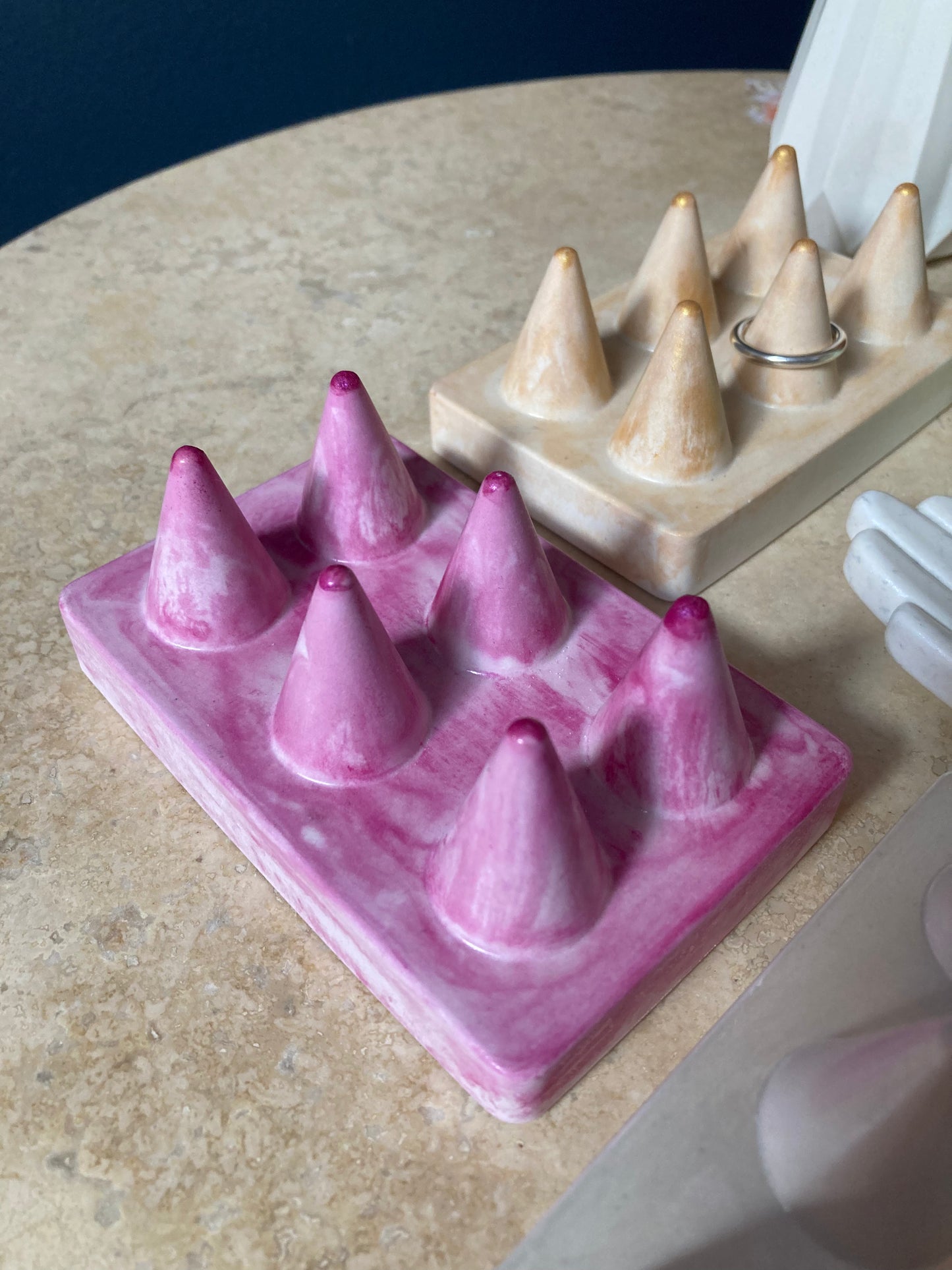 Rectángulo porta anillos